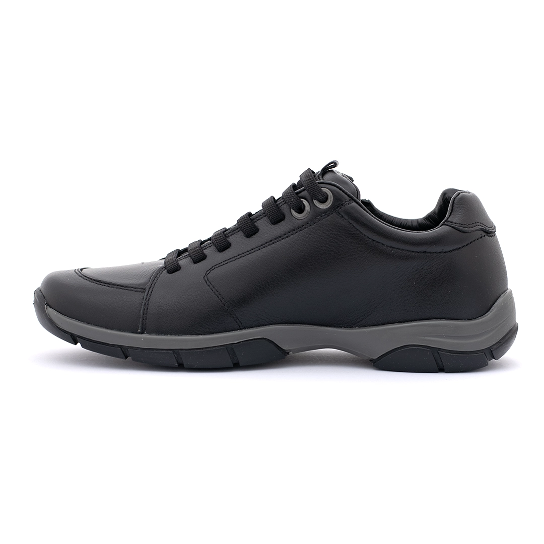 Men’s Genuine Nappa Leather Casual Shoes with Side Zip